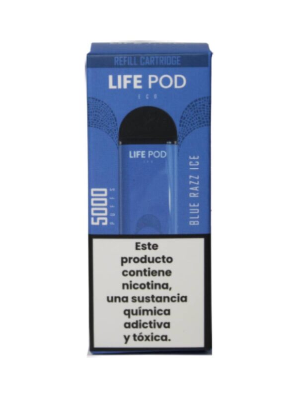 Life Pod Cartucho Blue Razz Ice 5000 puffs